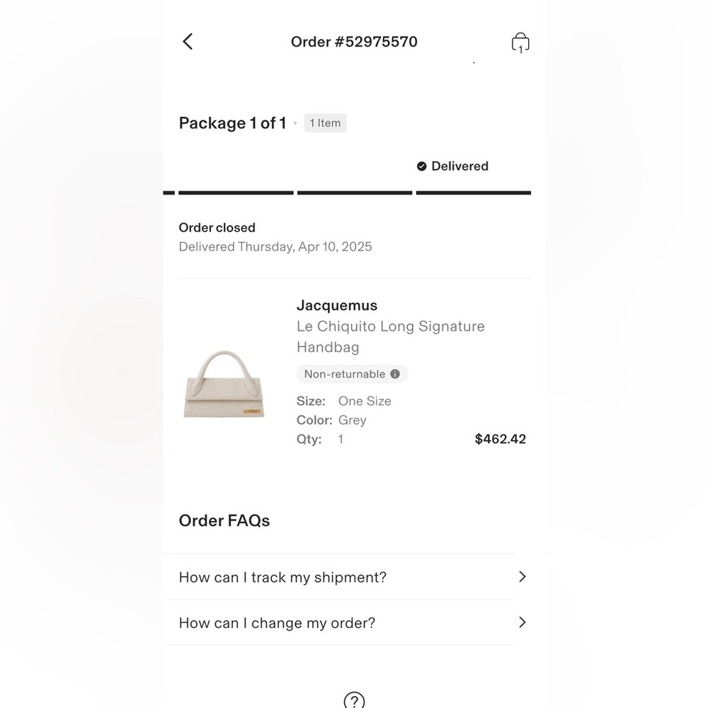 Jacquemus Cream Mini Bag like new 💯 authentic - Picture 11 of 15